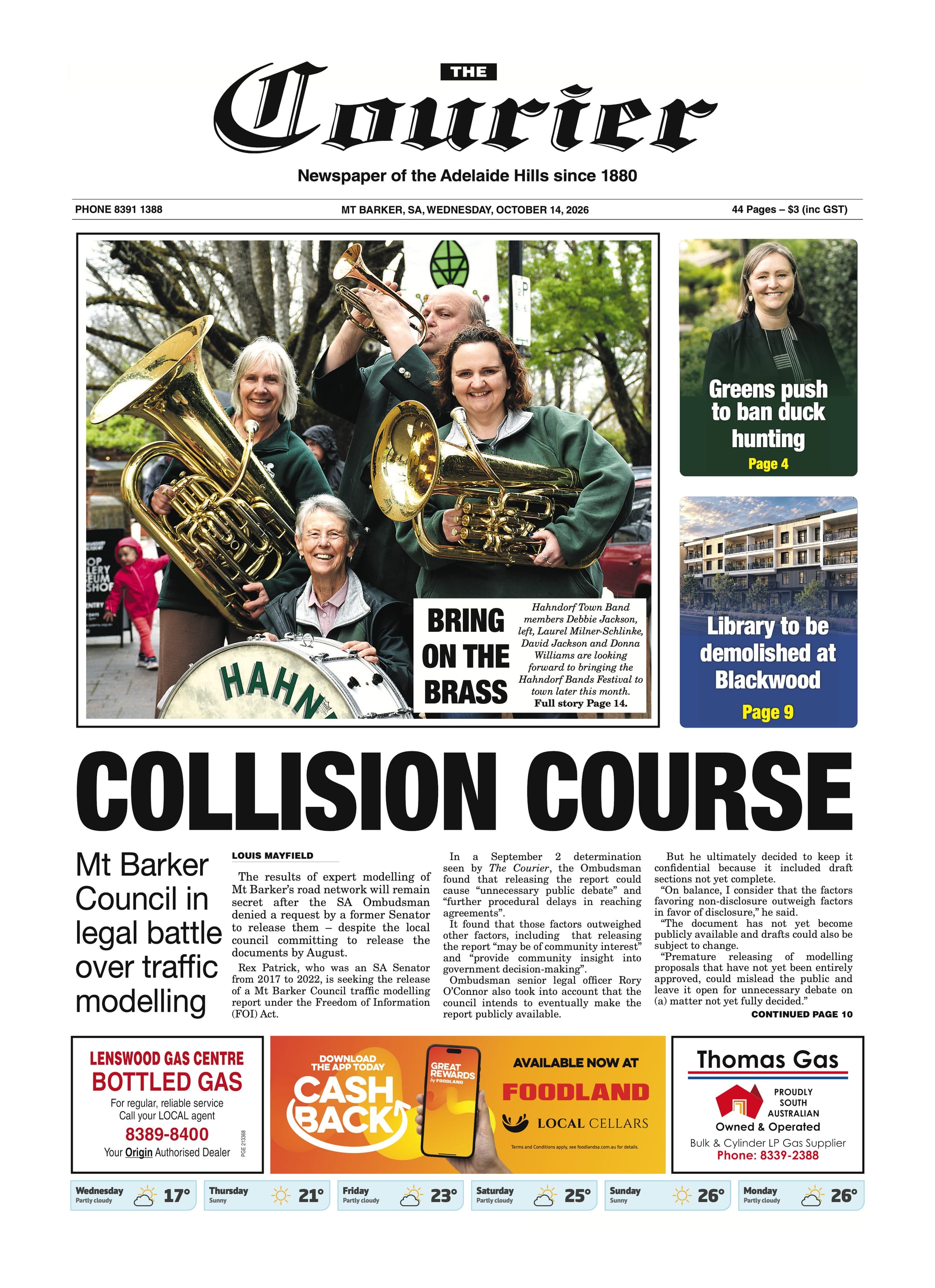 The Courier, October 14, 2026  post
                                image
