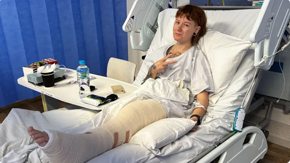 Falling branch at playground causes injury post image