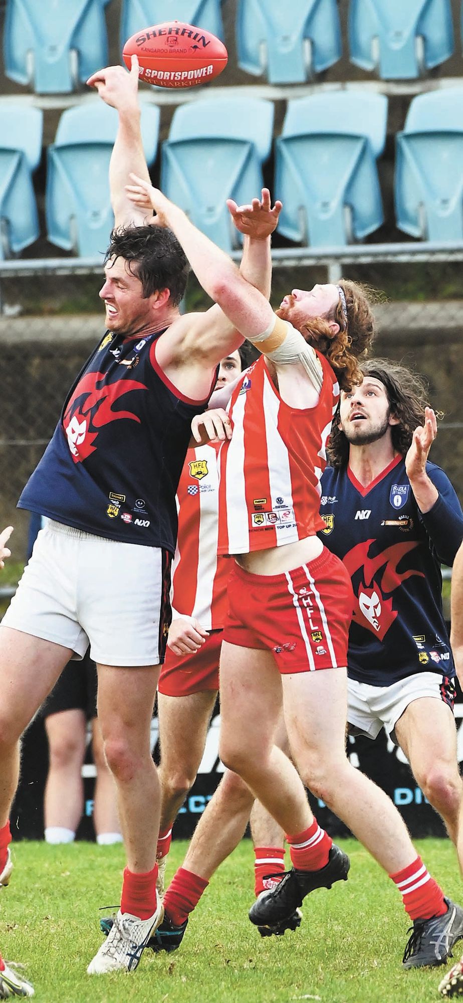 Tight football battles post image