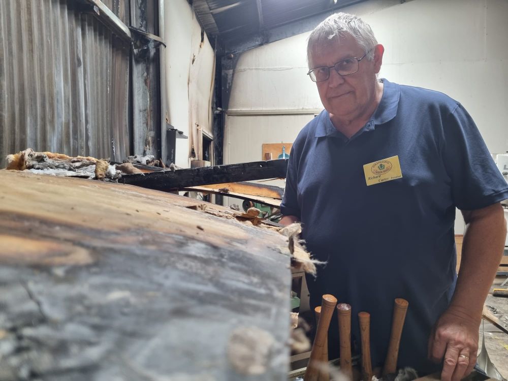 Strathalbyn wood shed devastated by fire post image