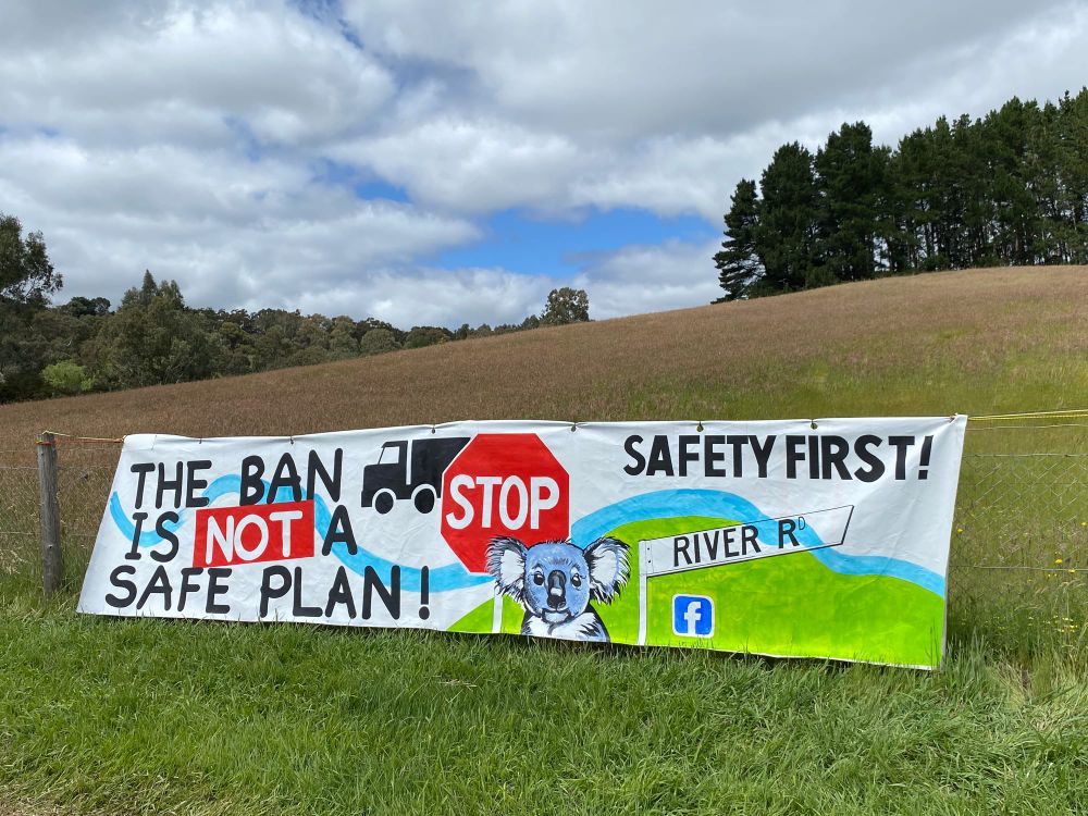 Residents call for safer truck route post image