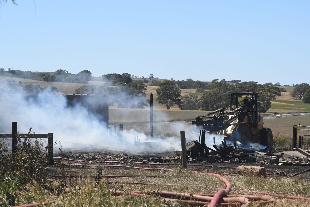 Out of control burn-off destroys farm shed post image