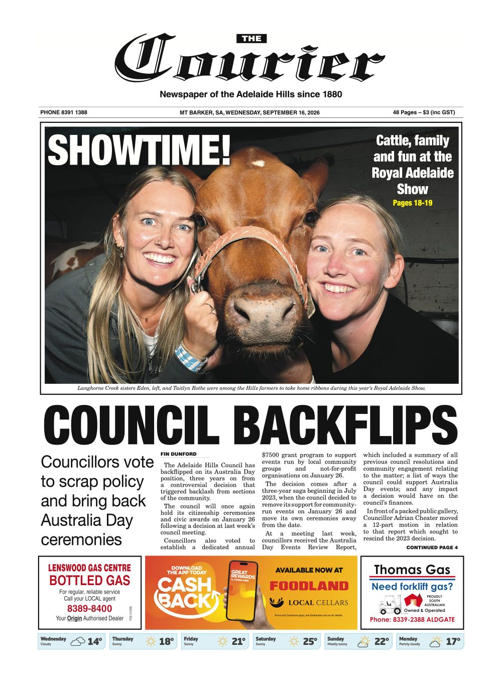The Courier, September 16, 2026 post image