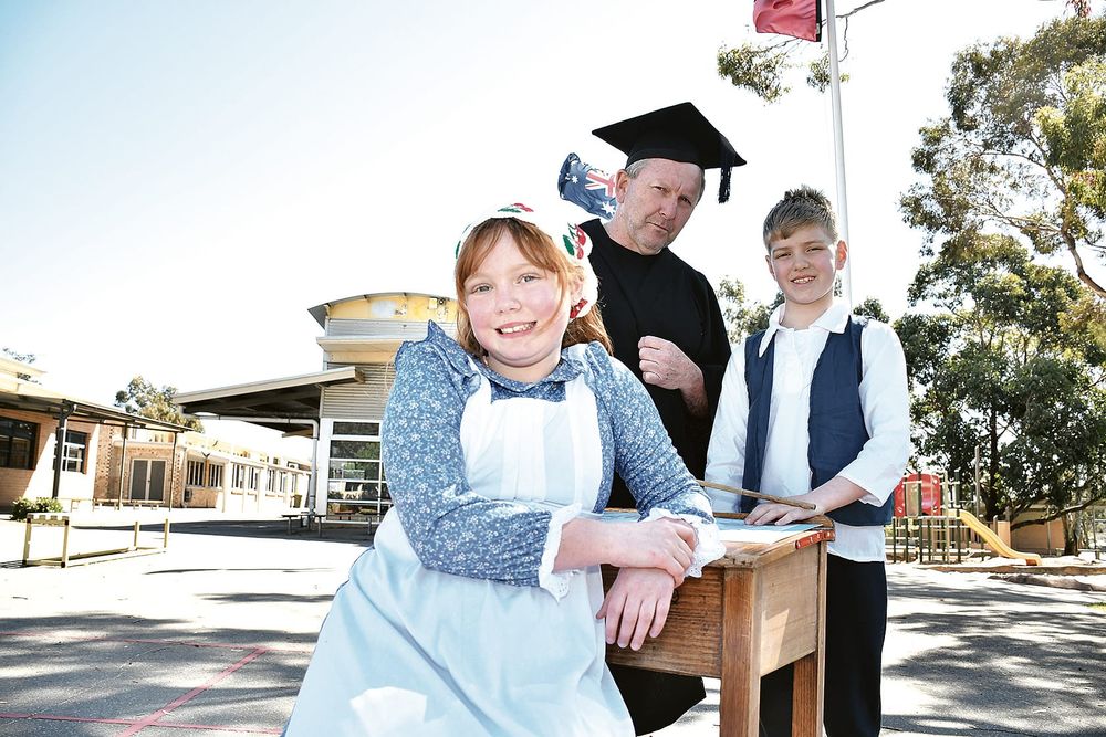 Students step back in time to school’s beginning post image