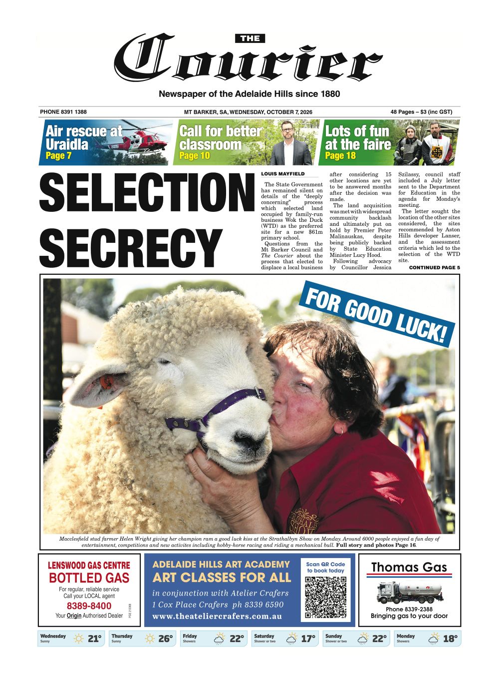 The Courier, October 7, 2026 post image