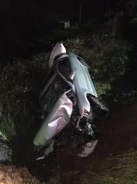 Men taken to hospital after Hills crash post image
