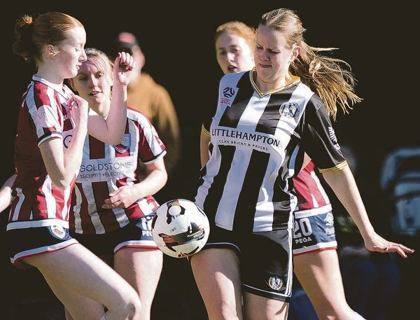 Women snare a double post image