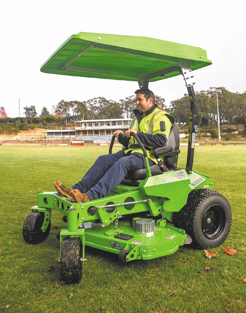 Ride on mower helps turn council green post image