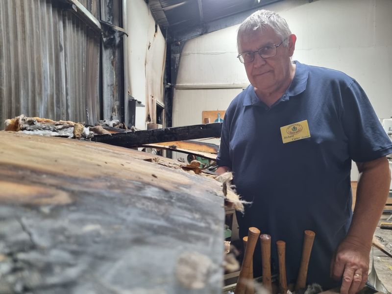Strathalbyn wood shed devastated by fire post image