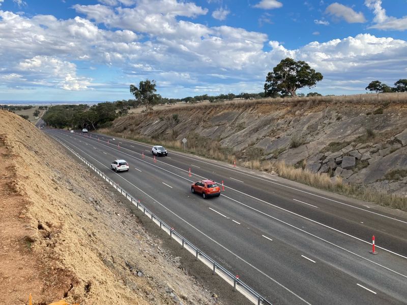 Overtaking lane on notorious road nears completion post image