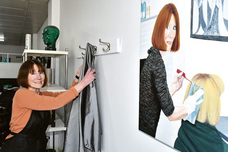 Gill hangs up the salon cape post image