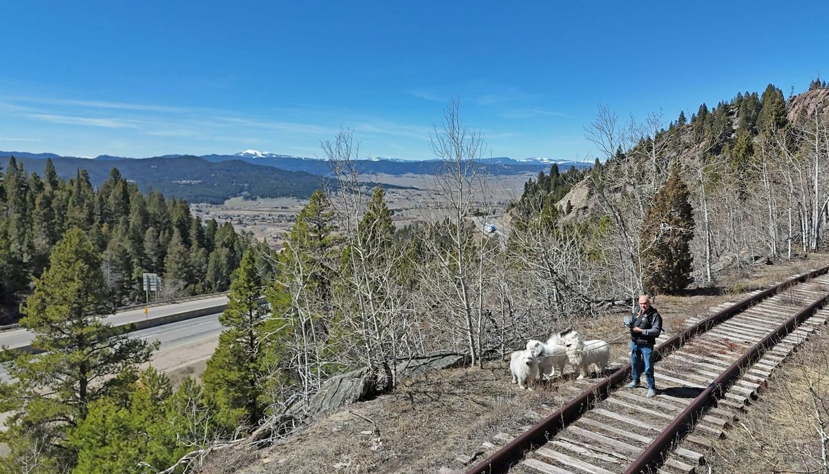Exploring old railroad tracks