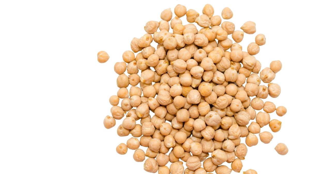 Kabuli and Desi chickpeas shown in the Zenith Eclipse product illustration.