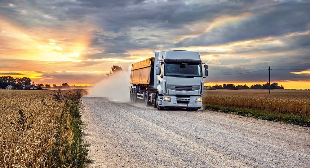 Watch out for harvest trucks post image