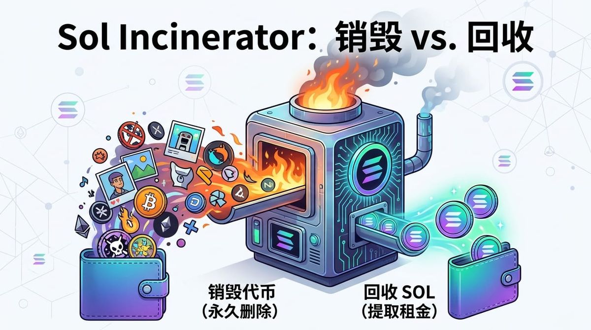 Sol Incinerator 是什么？销毁代币和回收 SOL 不是一回事