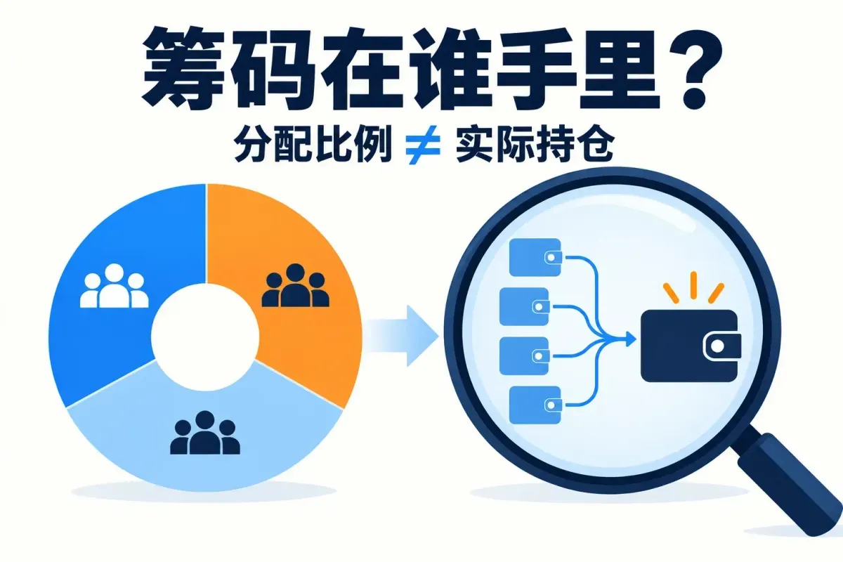 代币分配怎么看？社区份额高，不代表筹码已经分散