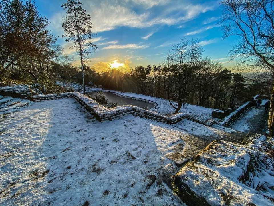 Image may contain: sky, tree, cloud, snow, plant, outdoor and nature