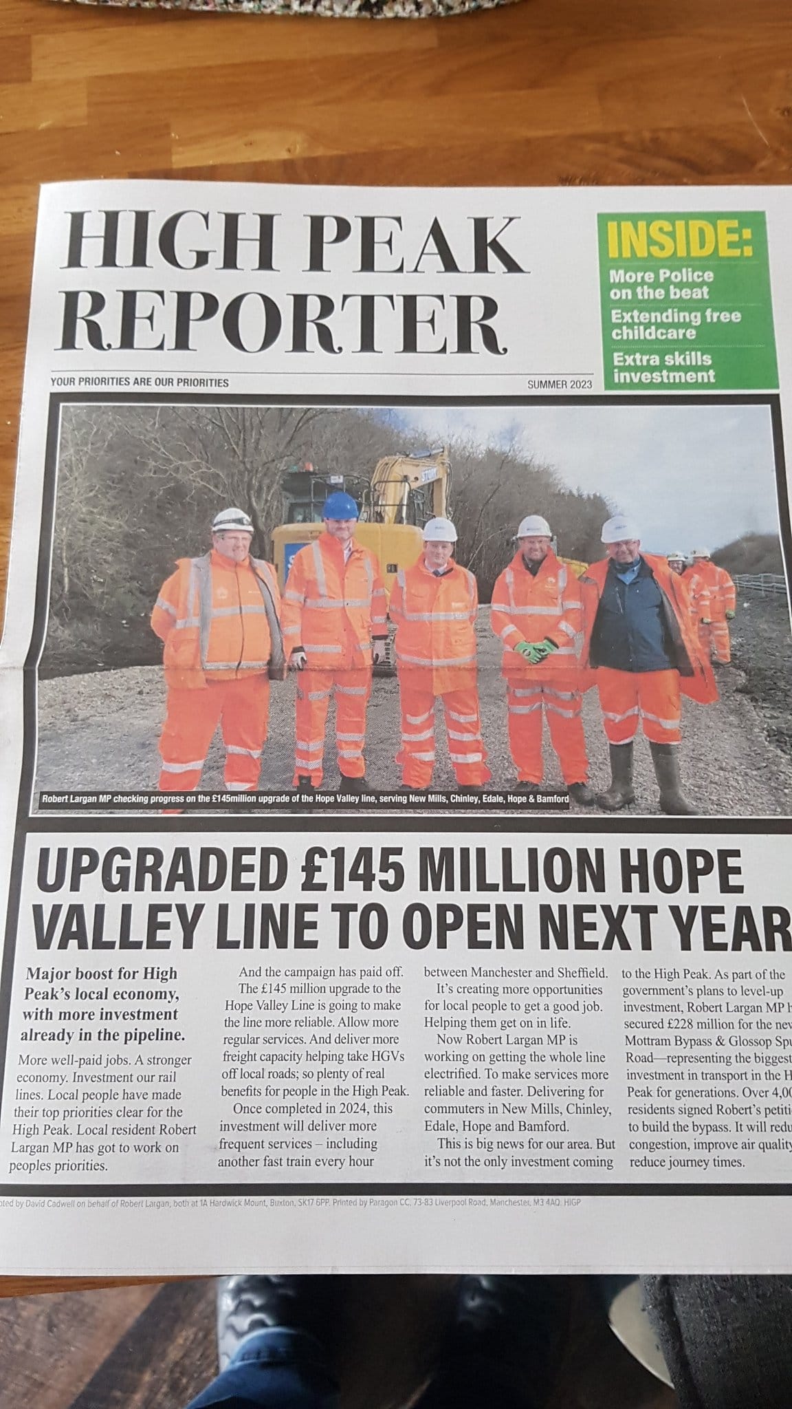 The High Peak Reporter, created by Conservative MP Robert Largan.