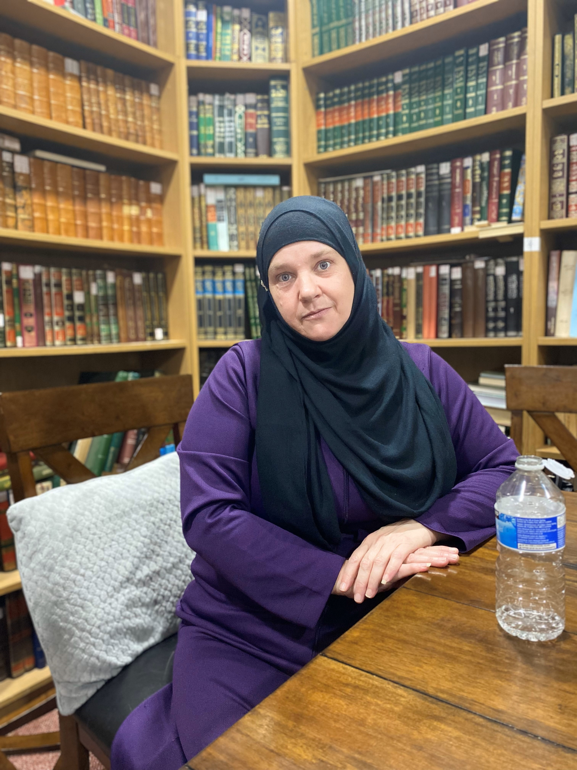 Tracey Pook at Didsbury Mosque. Photo: Mollie Simpson/The Mill.