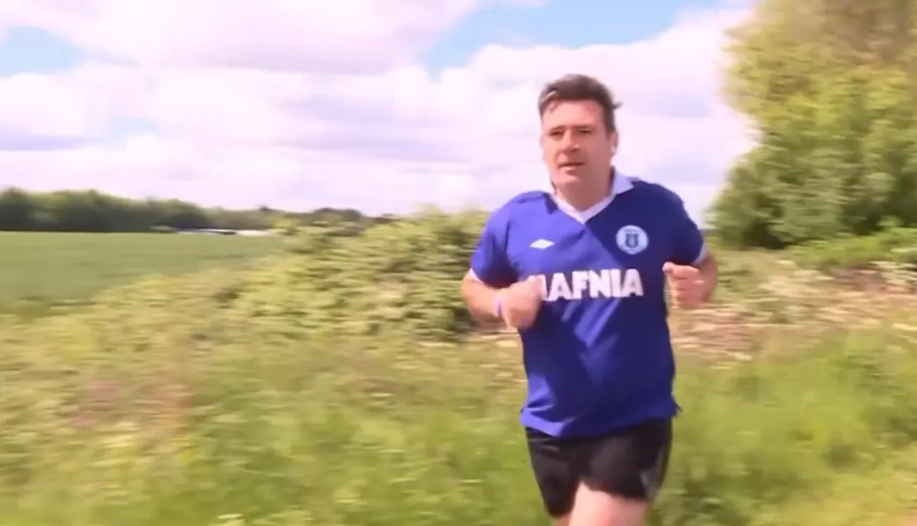 He runs!