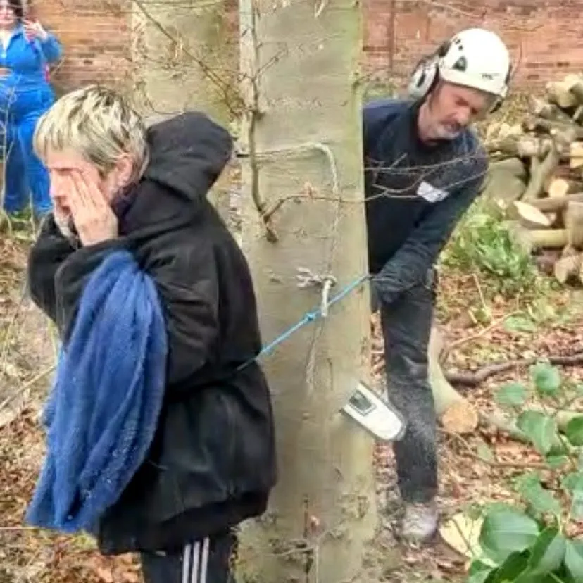 A standoff over tree-felling in south Manchester