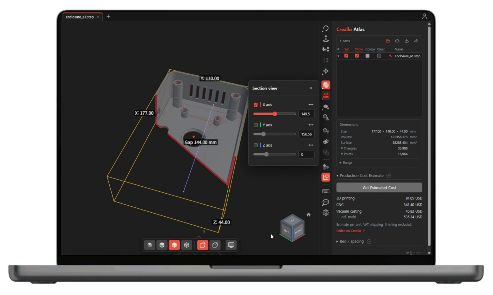Creallo Launches Creallo Atlas, a Free 3D Viewer with Instant Manufacturing Cost Estimates