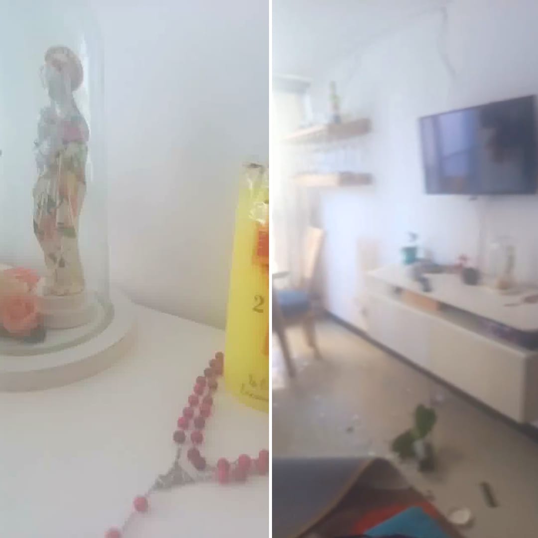 Viral: Joven madre se aferra al Ave María durante terremoto en Colombia para pedir protección