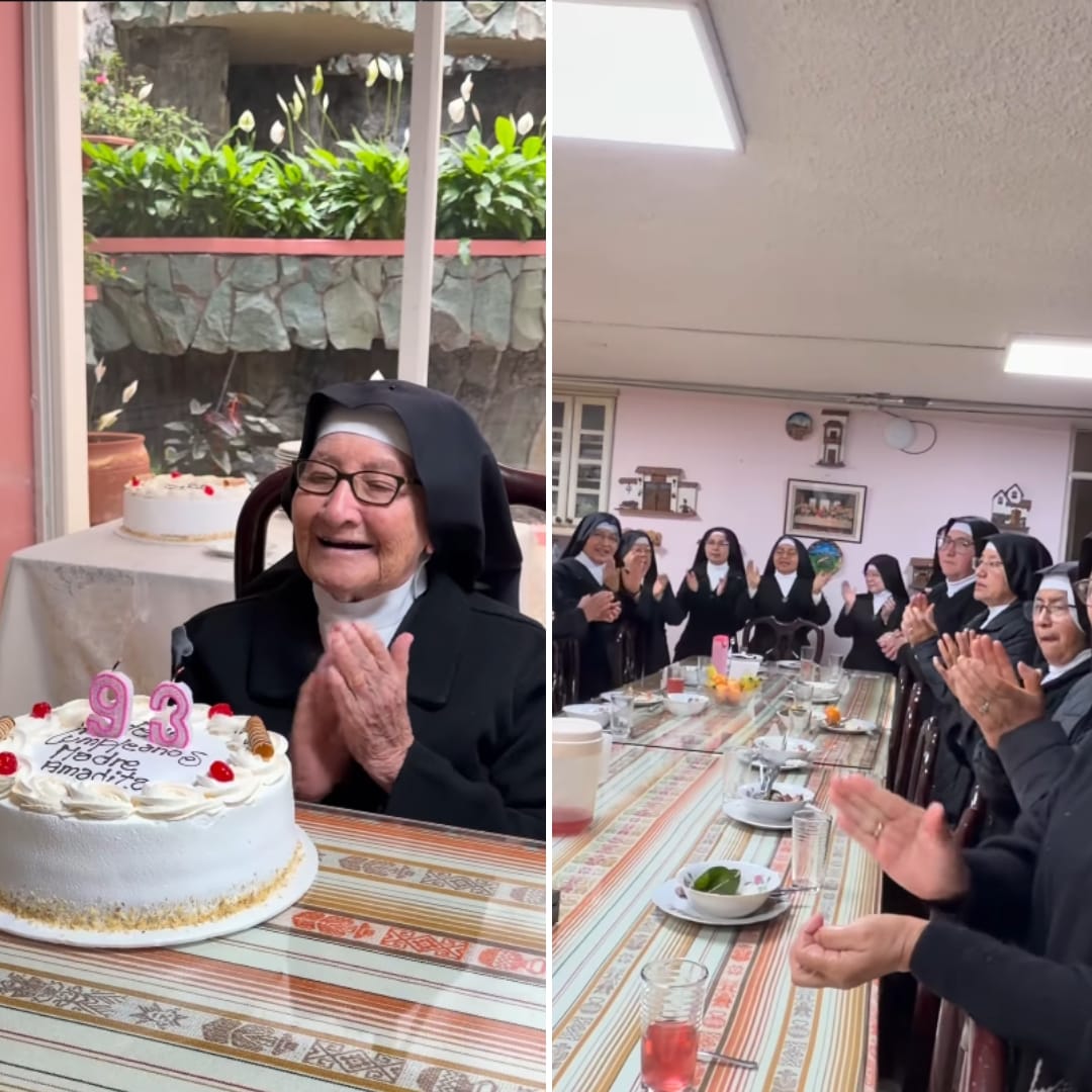 Religiosa cumple 93 años y su comunidad celebra con emoción su vida entregada a Dios