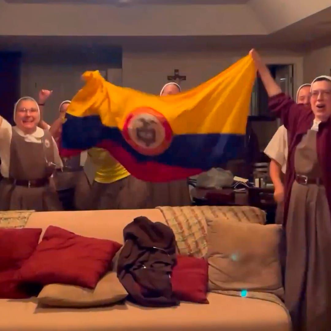 Viral católico, religiosas celebran triunfo, Colombia gana, Copa América, Colombia vs Uruguay, Colombia vs Argentina