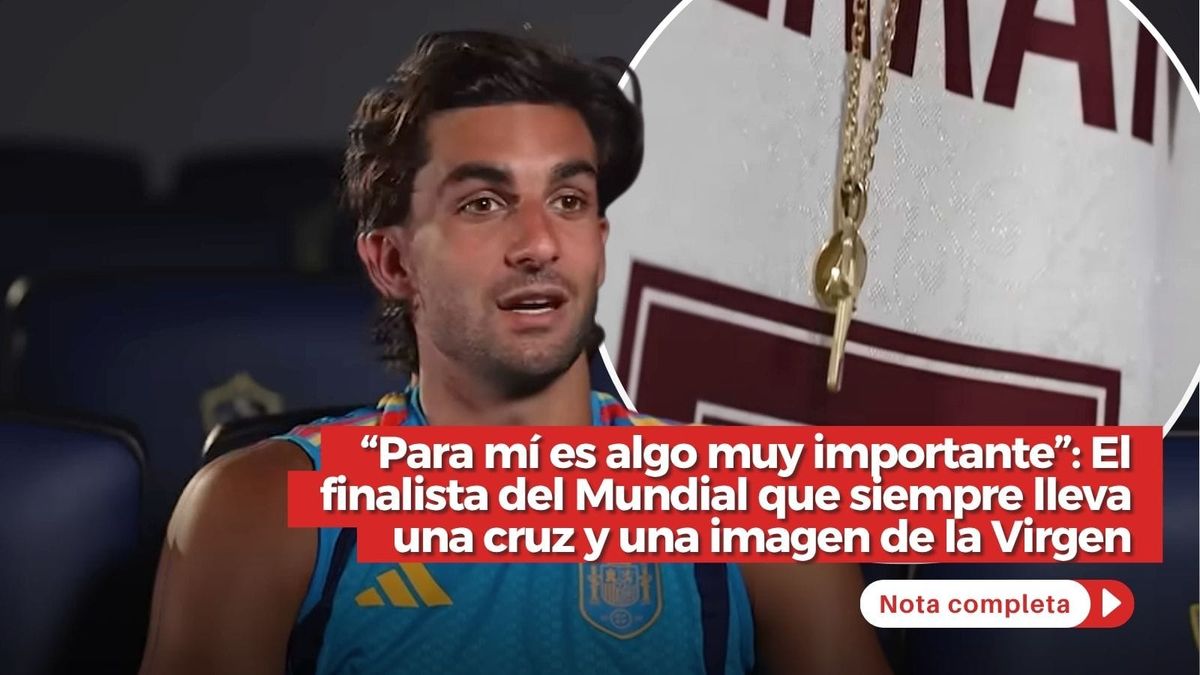“Para mí es algo muy importante”: El finalista del Mundial que siempre lleva una cruz y una imagen de la Virgen “Para mí es algo muy importante”: El finalista del Mundial que siempre lleva una cruz y una imagen de la Virgen