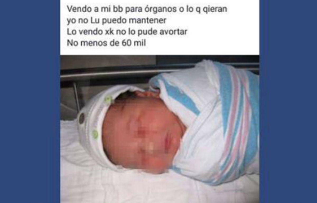 Mujer intenta vender a su hijo por redes sociales