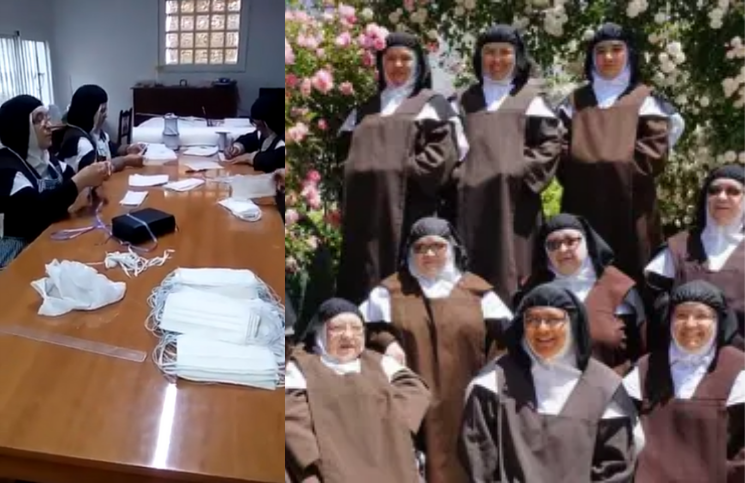 "Mascarillas y oración", la obra de las Carmelitas Descalzas de Badajoz frente al coronavirus