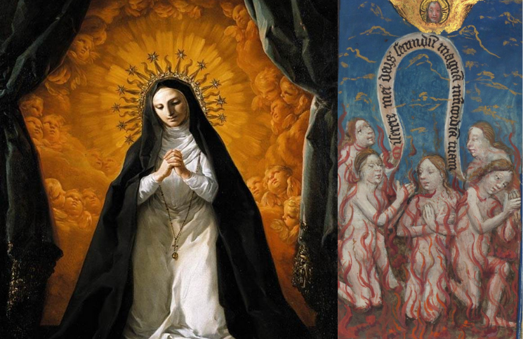 La razón por la que las almas del purgatorio se aparecían a Santa Margarita de Alacoque