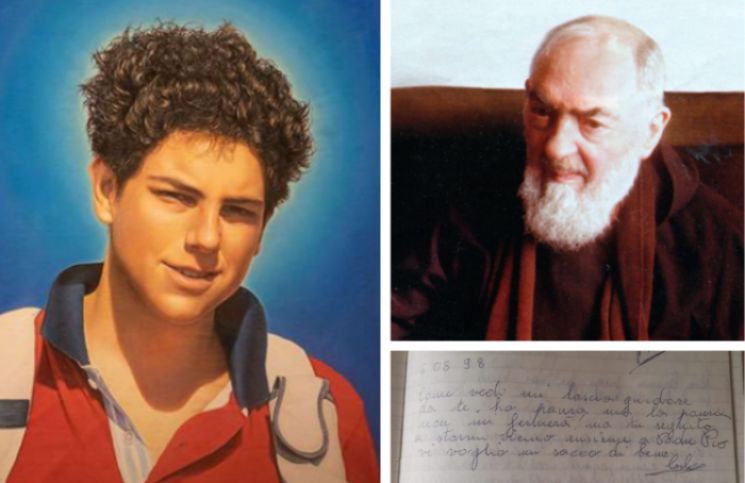 La carta que el Beato Carlo Acutis dejó al Padre Pío y otra santa