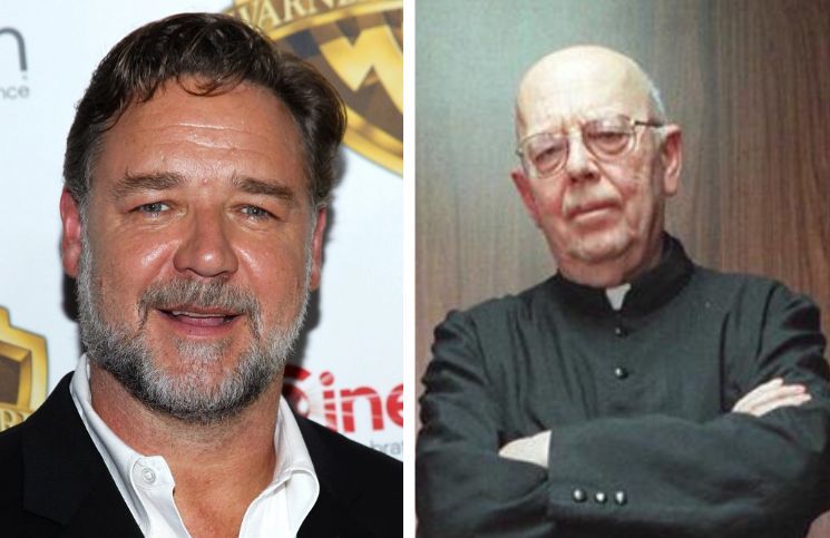 Se conoce la primera fotografía de Russell Crowe como el Padre Gabriele Amorth