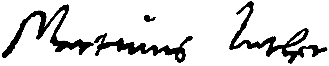 Firma de Martín Lutero