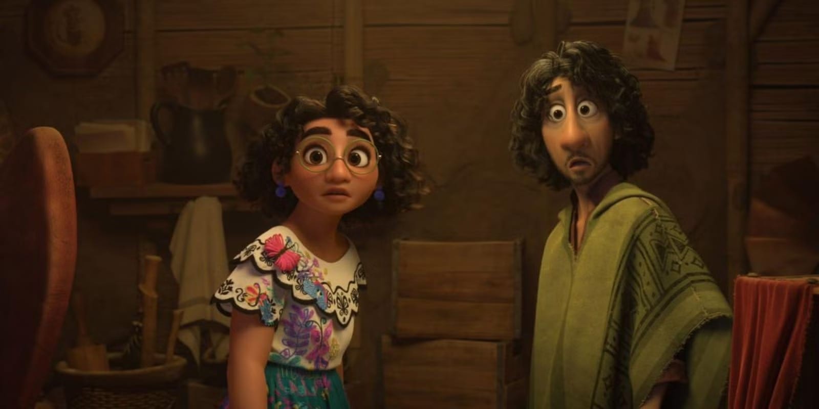 Mirabel and Bruno Madrigal from "Encanto."