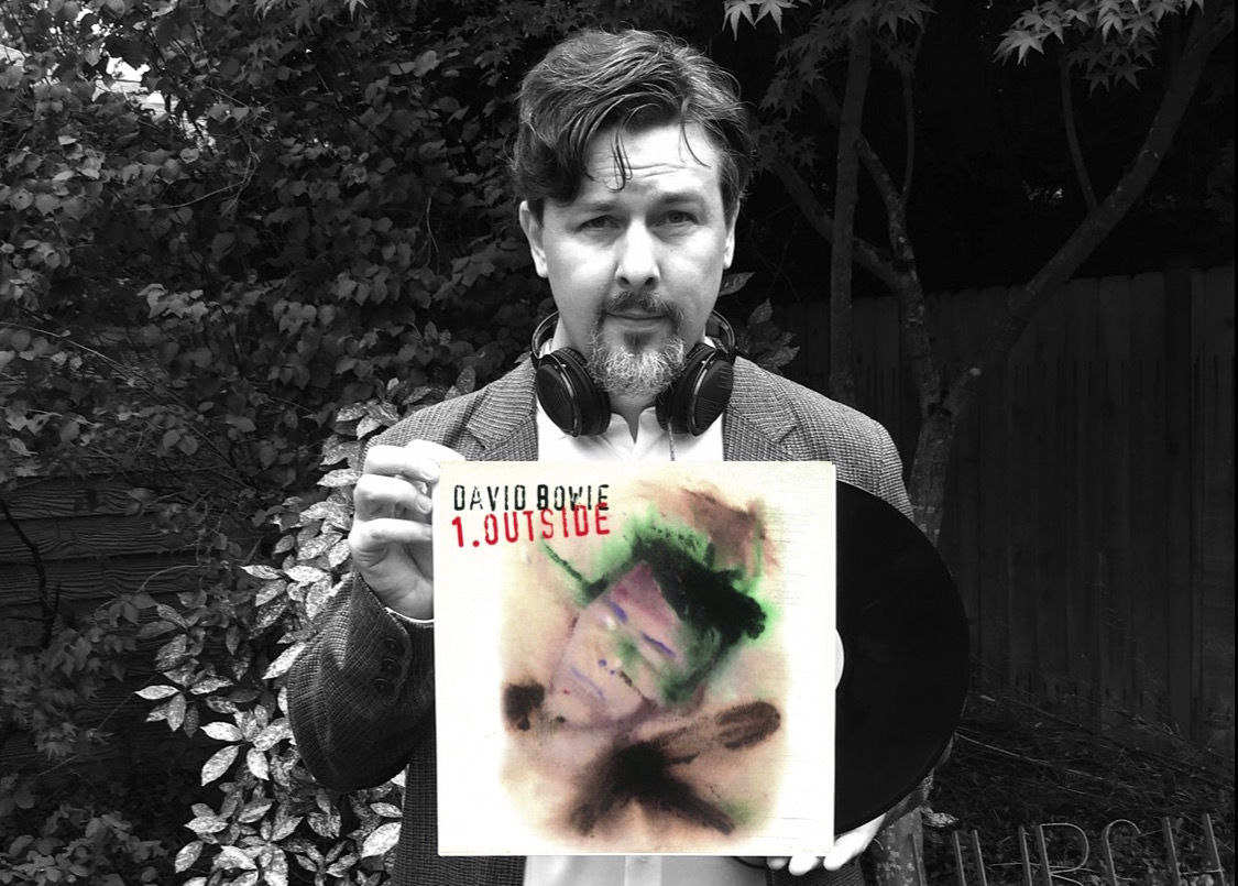 Looking Closer Outside Bowie Black and White wide