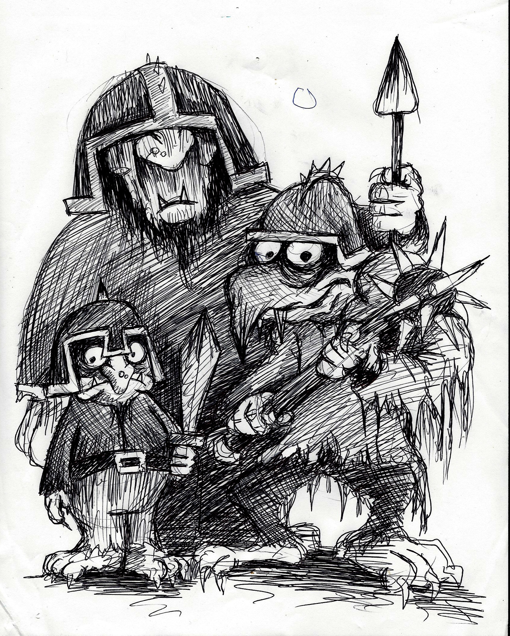 Drawing by Ken Priebe.