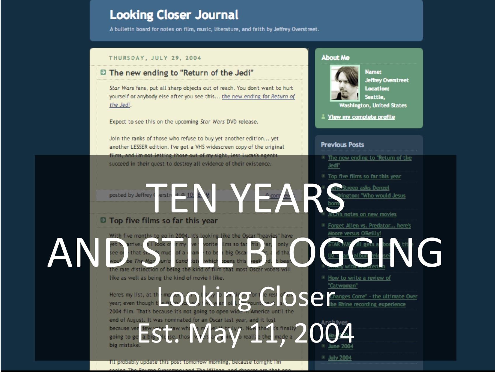 Ten Years Ago Today...
