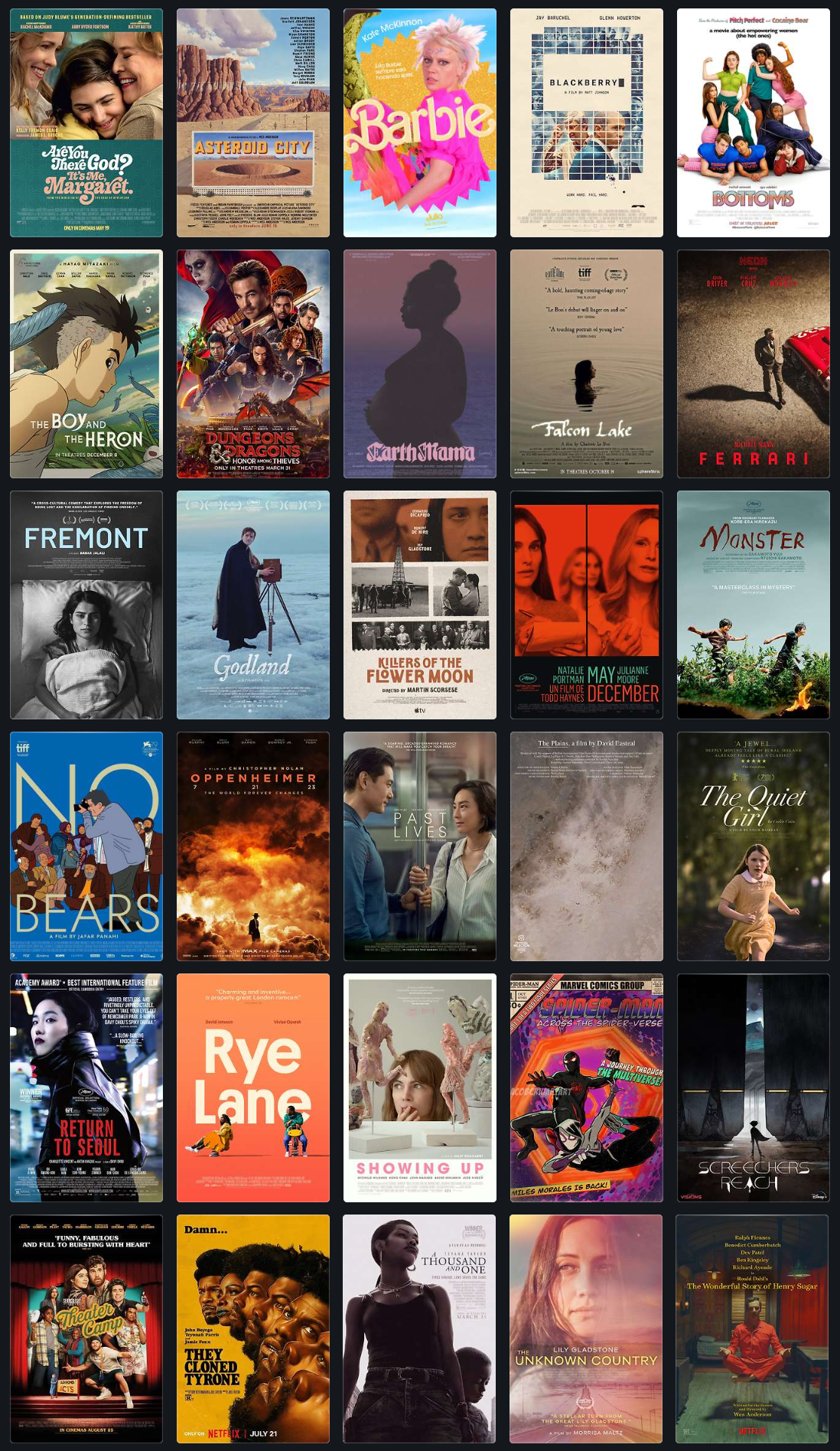 Overstreet's 30 favorite films of 2023 — so far...