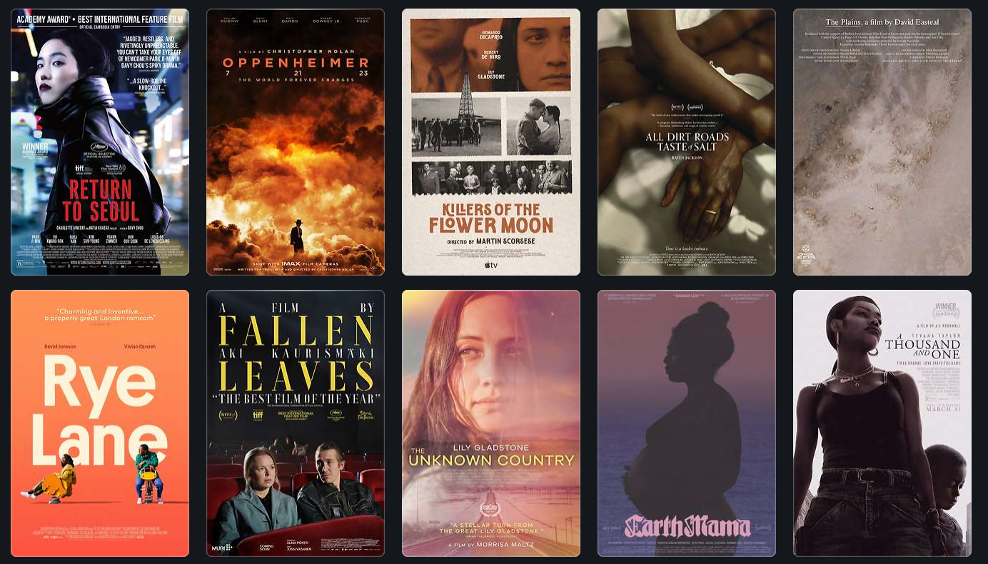 Overstreet's Favorite Films of 2023 — Part Two: Runners-Up (Top-Ten Worthy)