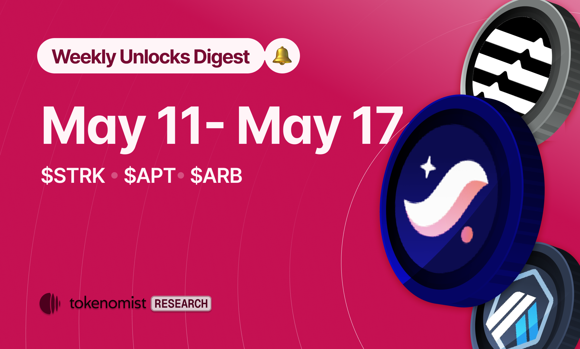 Weekly Unlock Digest: May 11-17, 2026 | Starknet's Cliff at the $300M Mcap