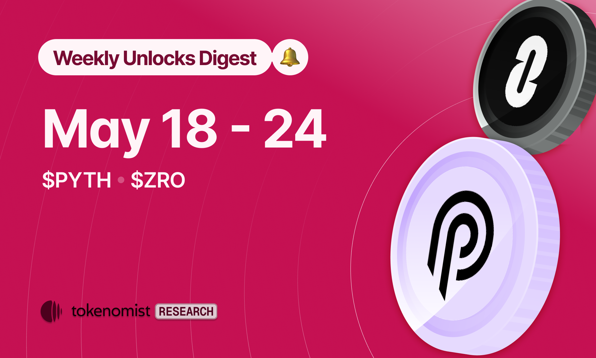 Weekly Unlock Digest: May 18-24, 2026 | PYTH's $95M Cliff
