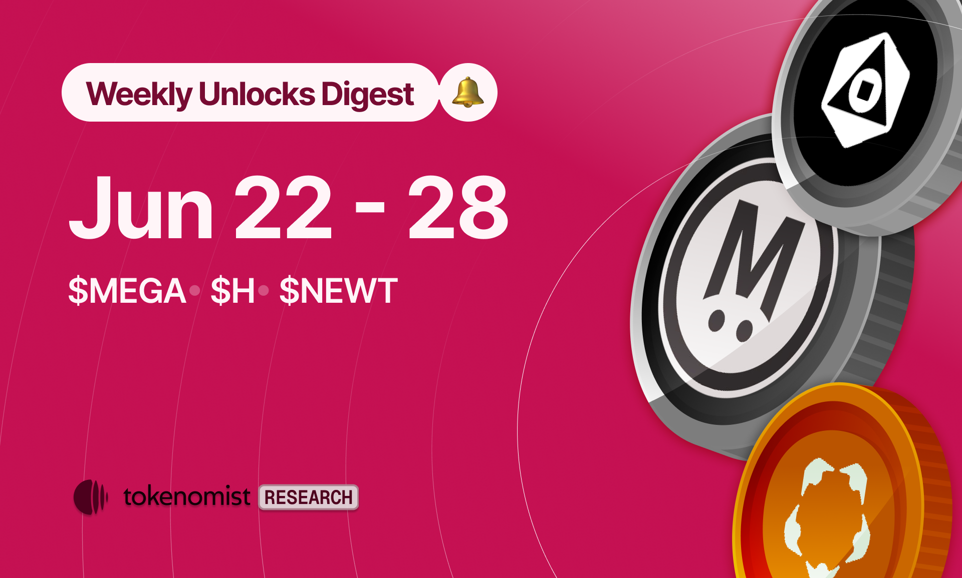 Weekly Unlock Digest: June 22–28, 2026 | A hawkish Fed