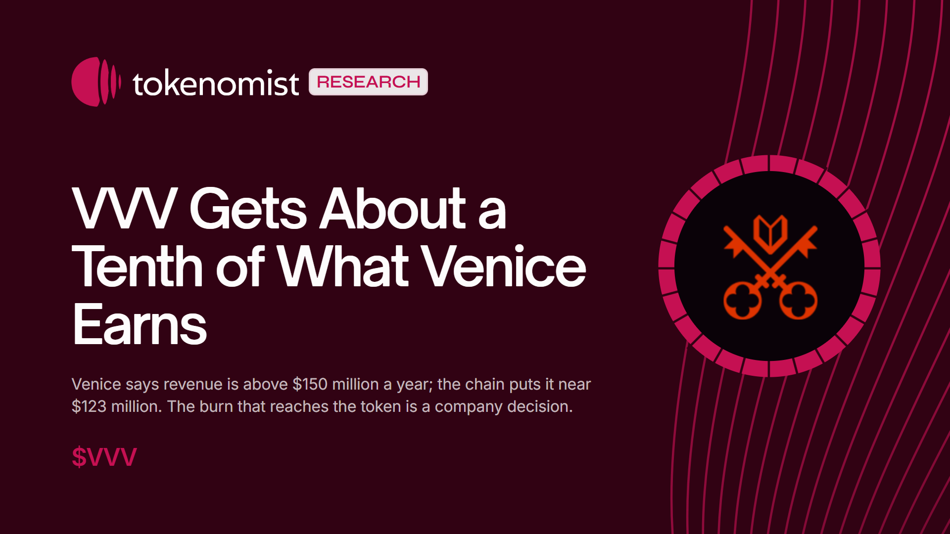 Venice Says It Earns $150 Million a Year. VVV Gets About a Tenth of It.