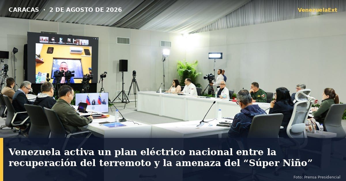 Venezuela activa un plan eléctrico nacional entre la recuperación del terremoto y la amenaza del "Súper Niño"