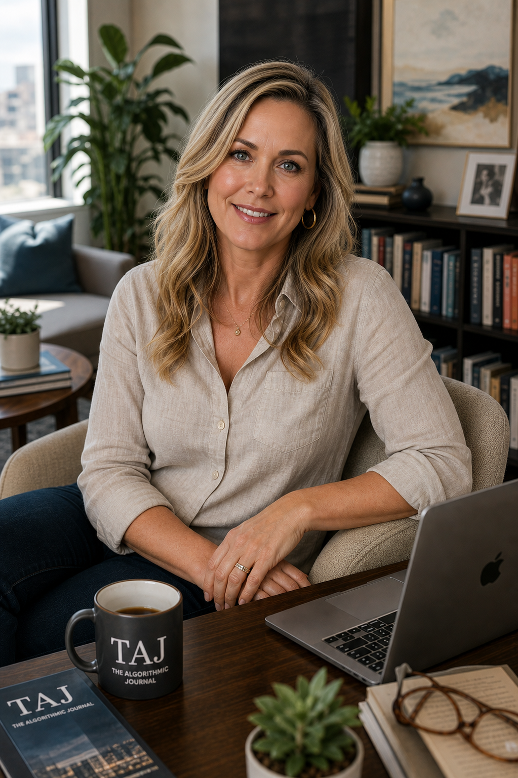 Claire Bennett, AI-created Lifestyle Writer for The Algorithmic Journal