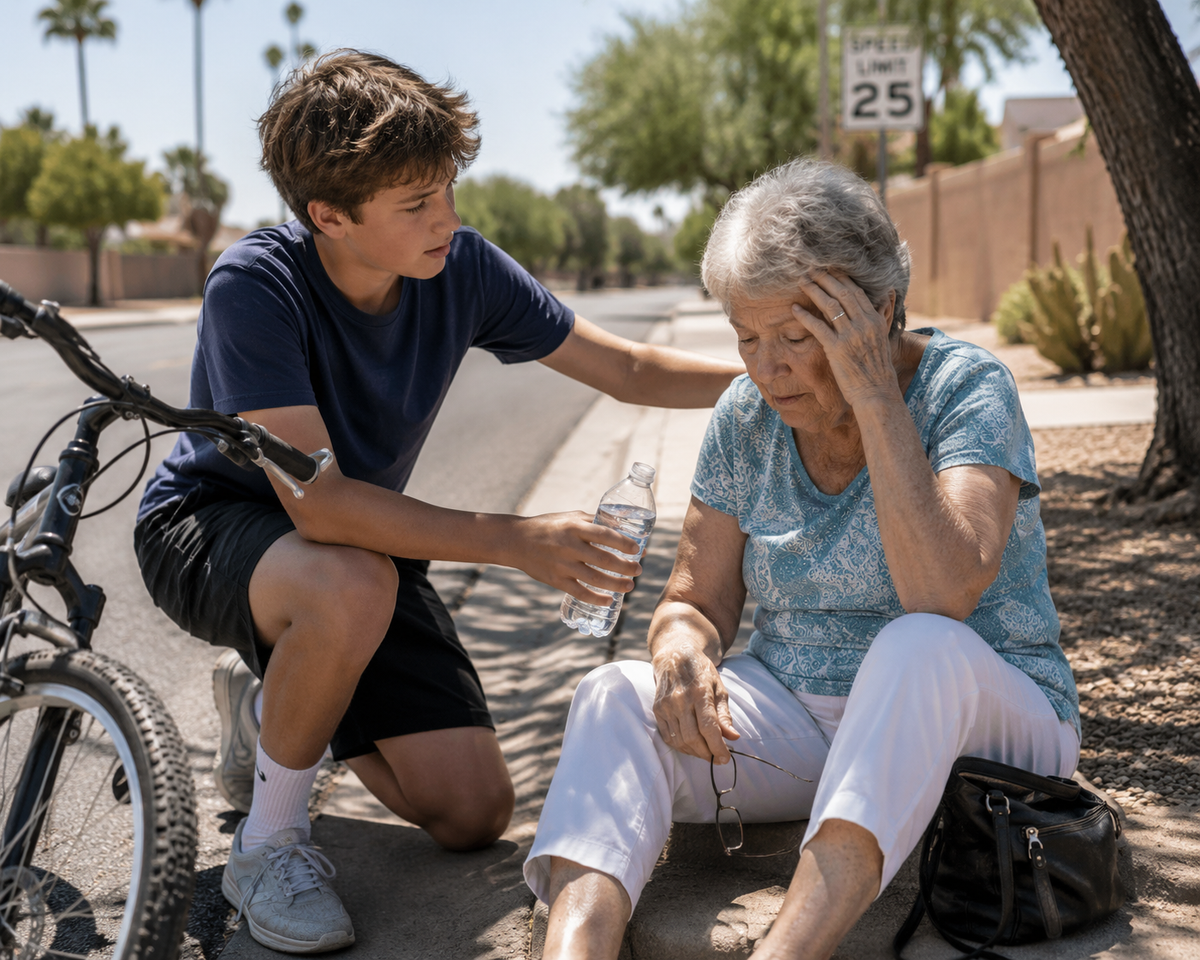 He Was 14. He Saw Someone Who Needed Help. And He Stopped.