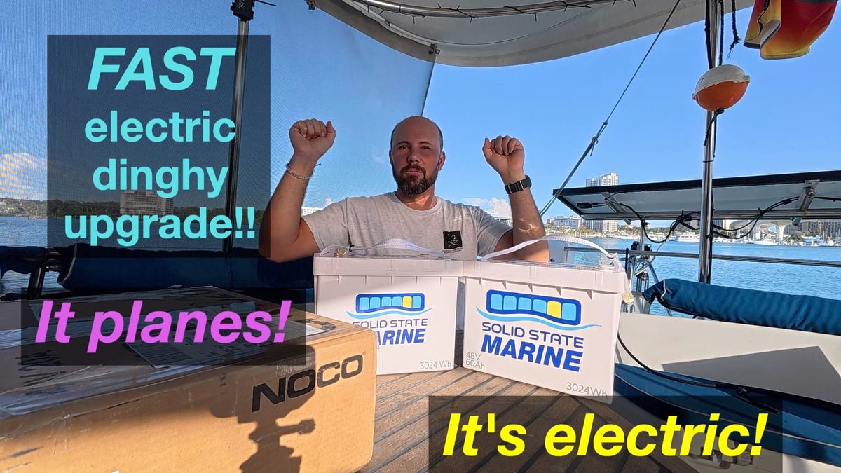 Super fast electric dinghy upgrade!!